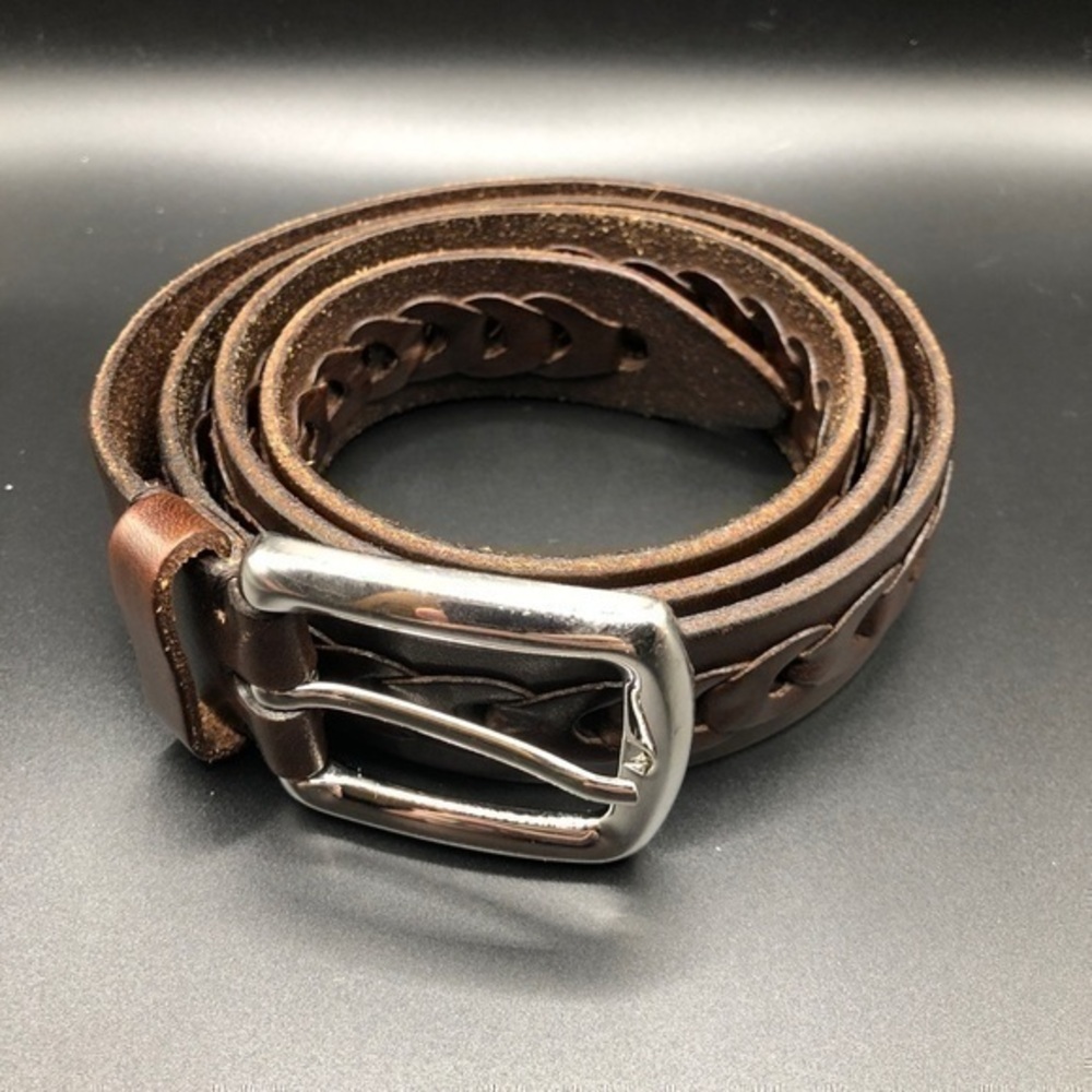 Brunello Cucinelli Chocolate Brown Braided Belt
